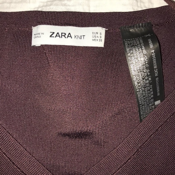 Zara Maroon crop top - Picture 3 of 4
